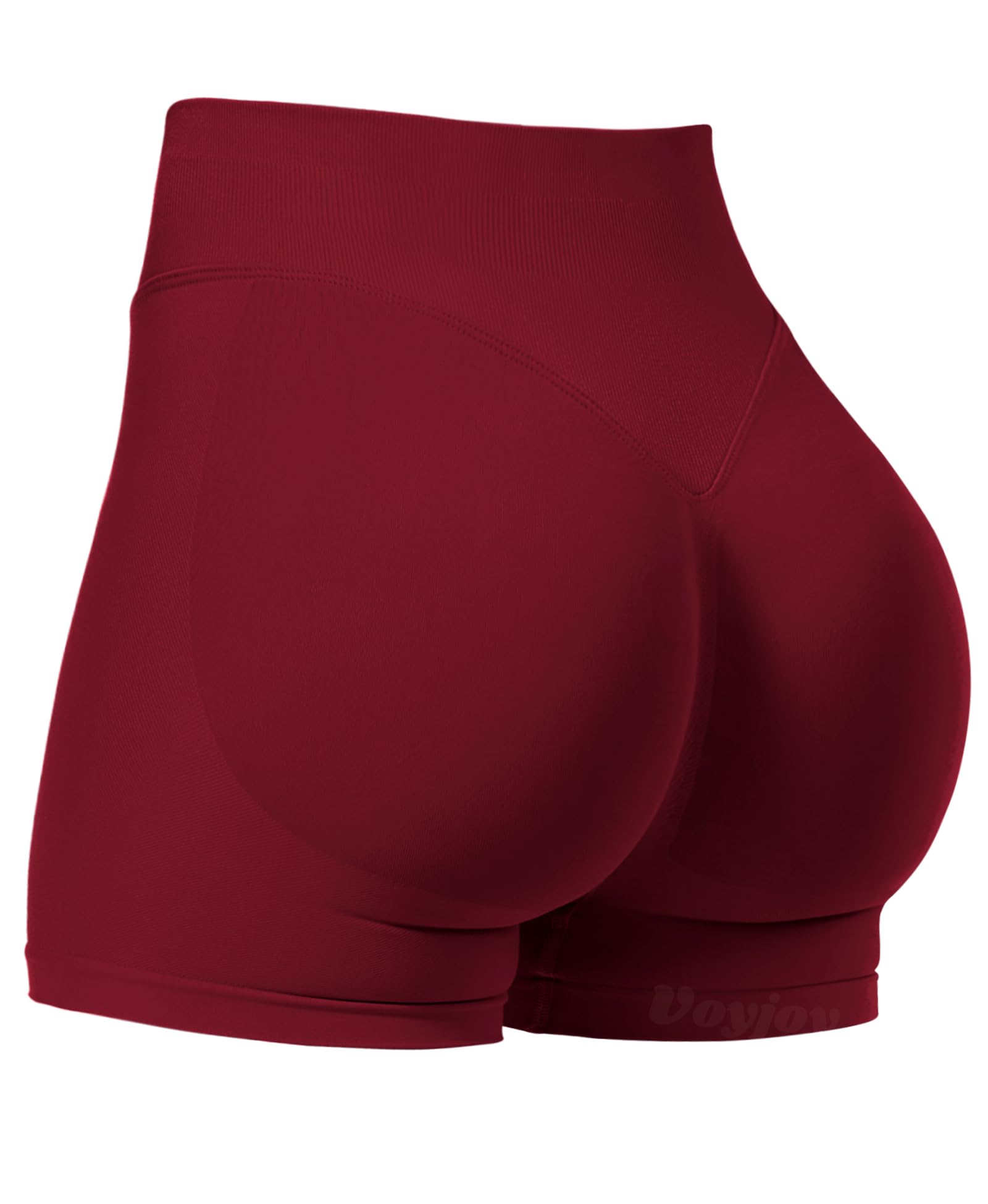 VOYJOY Women Workout Impact Shorts 2.5"/ 3.6"/ 4.5"/ 6" Scrunch Butt Booty | Tummy Control, High Waisted, Bike Short, Gentle Compression, for Women