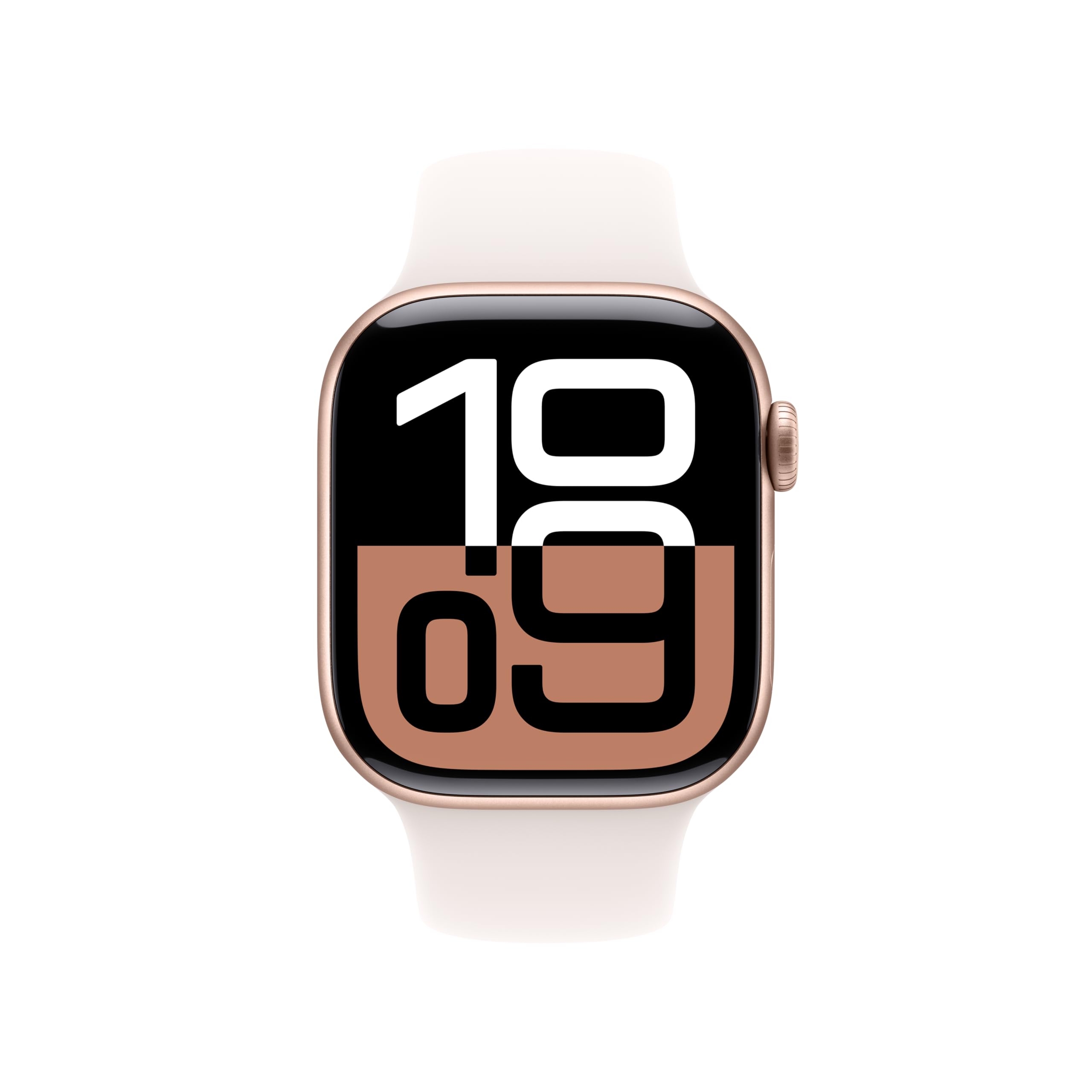 Apple Watch Series 10 [GPS 42mm case] Smartwatch with Silver Aluminum Case with Blue Cloud Sport Loop. Fitness Tracker, ECG App, Always-On Retina Display, Carbon Neutral