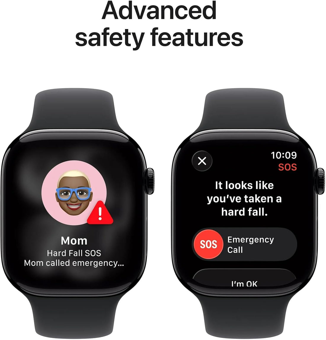 Apple Watch Series 11 [GPS+Cellular, 46mm] - Jet Black Aluminium Case with Black Sport Band, M/L (Renewed Premium)