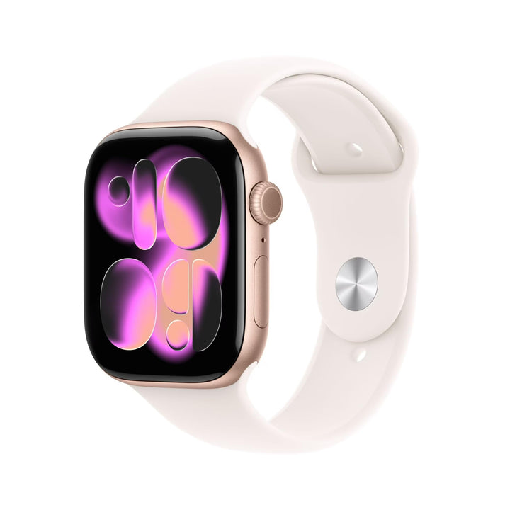 Apple Watch Series 11 [GPS+Cellular, 46mm] - Jet Black Aluminium Case with Black Sport Band, M/L (Renewed Premium)