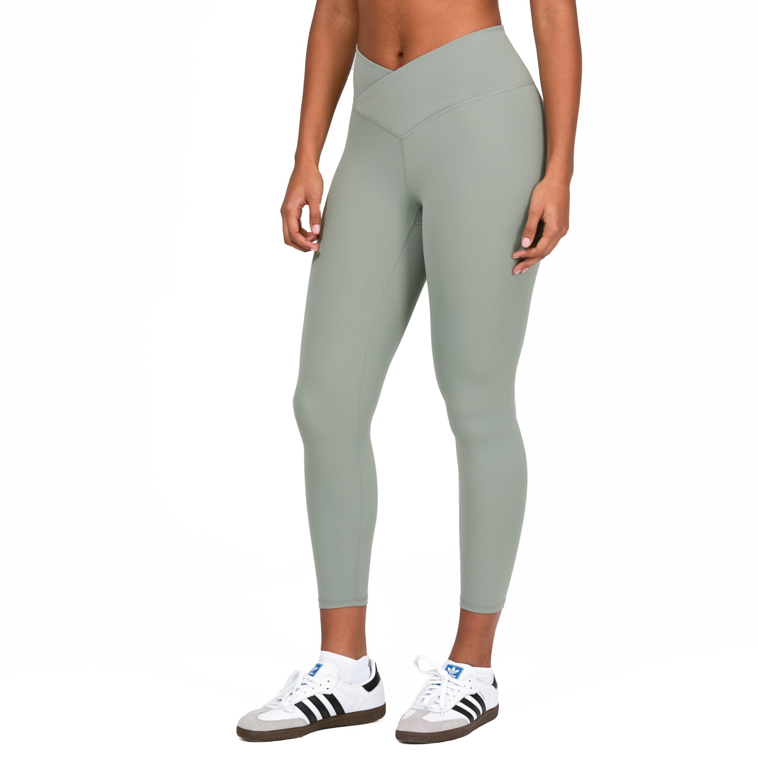 YITTY Active Women's Ultraluxe Crossover High-Waist Legging, Athleisure, 4-Way-Stretch