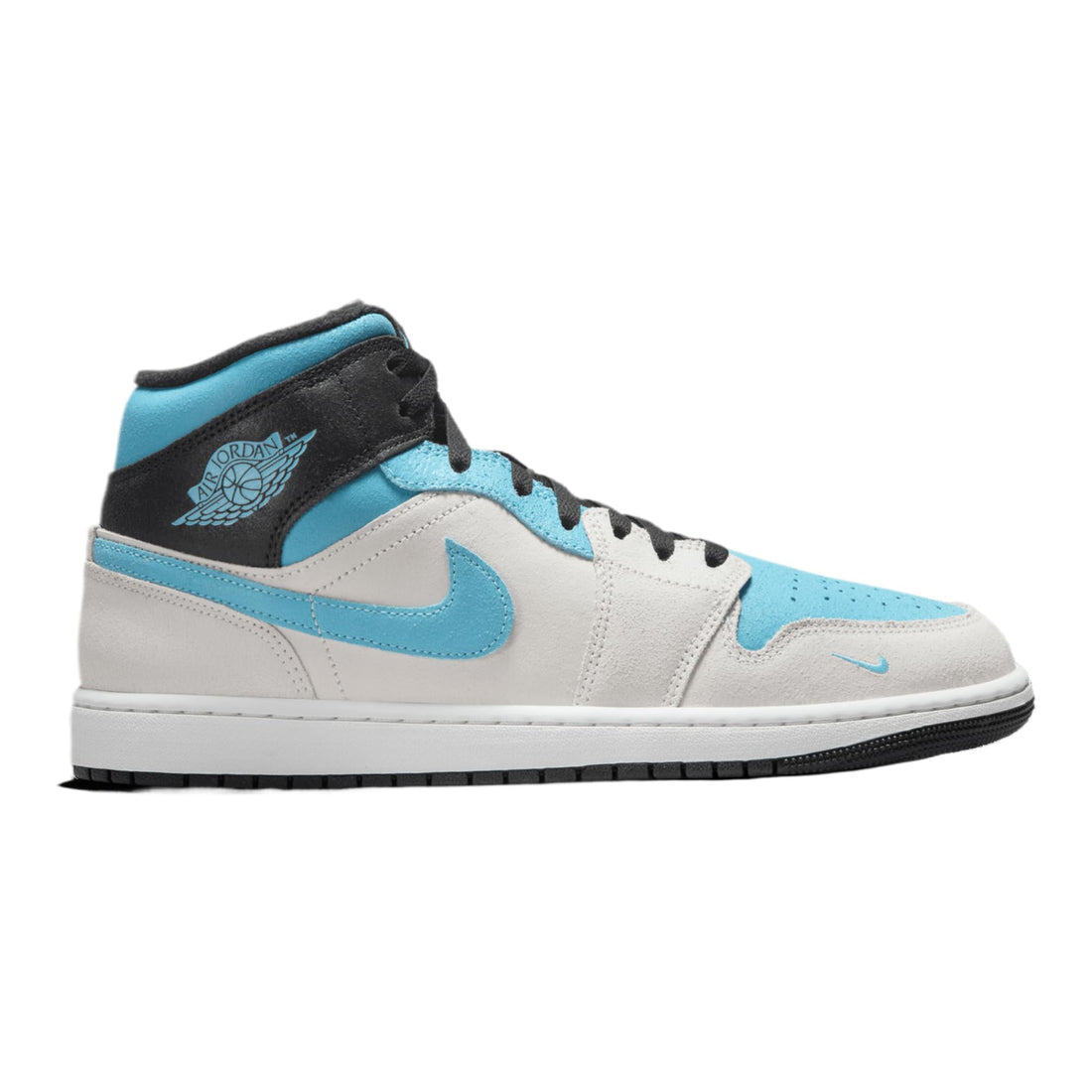 Jordan Air 1 Mid Se - Men's (Summit White/Blue Chill/Anthracite)