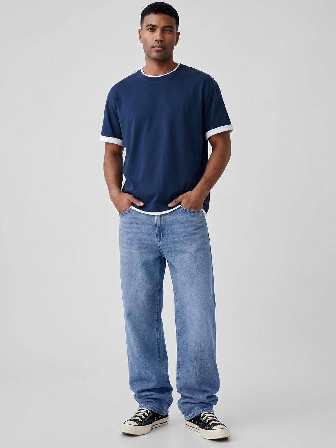 JMIERR Mens Baggy Jeans Wide Leg Y2K Loose Fit Denim Pants | Vintage Relaxed Loose Fit, Stretch, Straight Leg, Skater Streetwear, 5 Pockets, Casual Carpenter Jean, Hip Hop