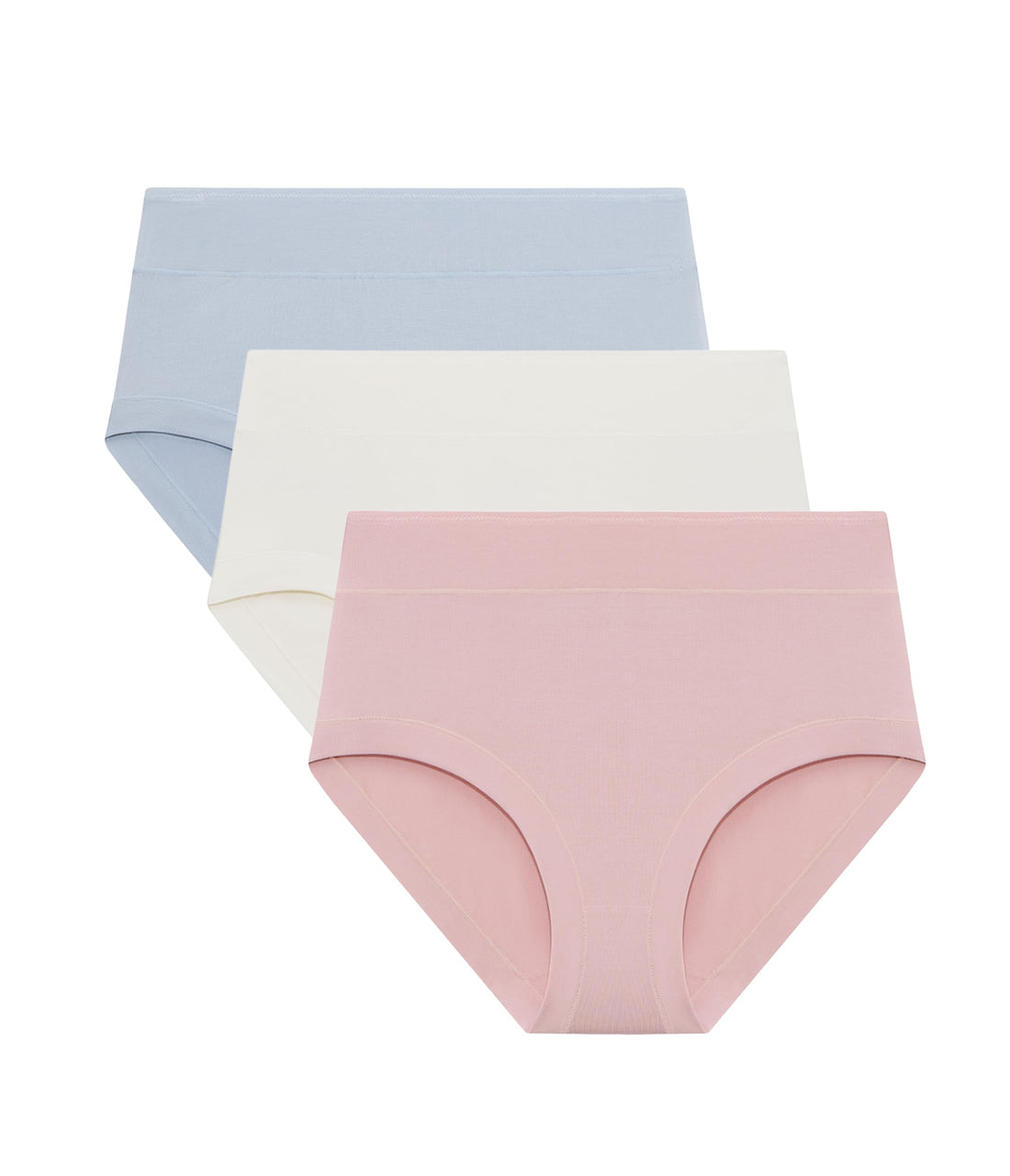 ANLIQI Women's Cotton Modal Ployamide Bikini Panties, Soft Moisture Wicking Hipster Briefs Undies for Ladies Multi-Pack