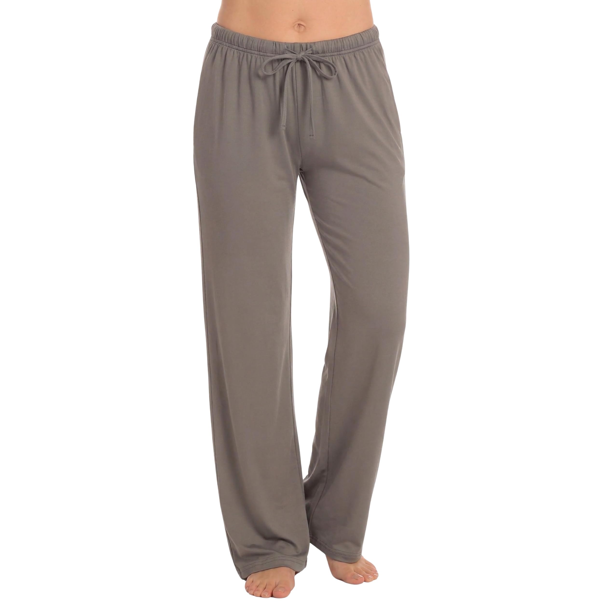 Just Love Women's Pajama Pants, Soft Stretch Jersey PJ Bottoms with Two Pockets, Elastic Waist and Drawstring
