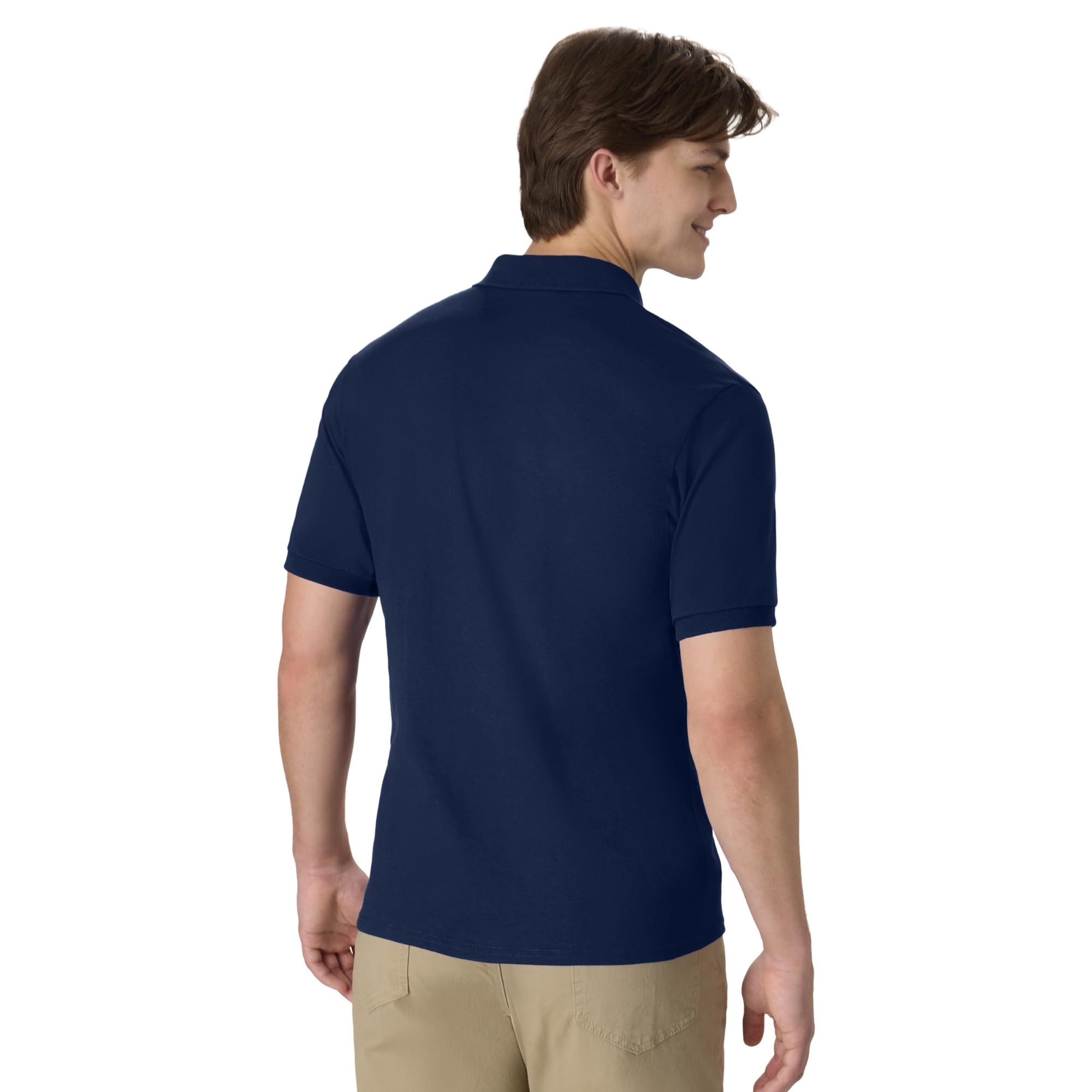 Hanes Men's Short Sleeve Jersey Pocket Polo (Pack of 2)