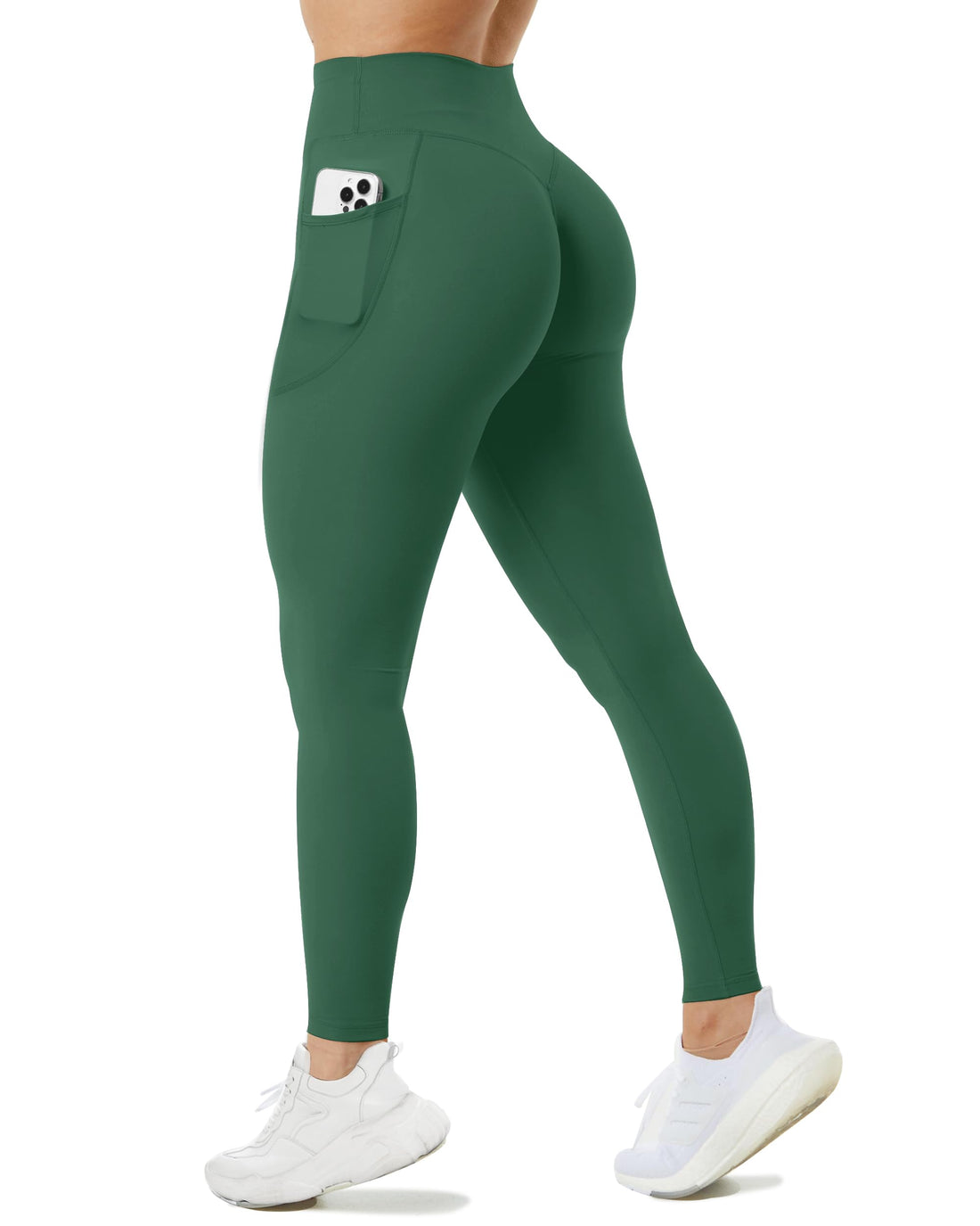Unthewe Naked-Feel No Front Seam Leggings for Women - High Waisted Buttery Soft Workout Yoga Pants 25"