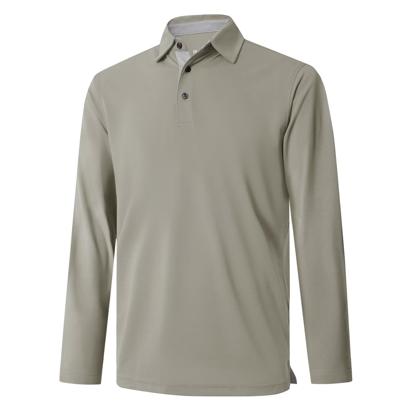 Mens Golf Shirt Short and Long Sleeve Moisture Wicking Dry Fit Performance Solid Casual Pique Golf Polo Shirts for Men