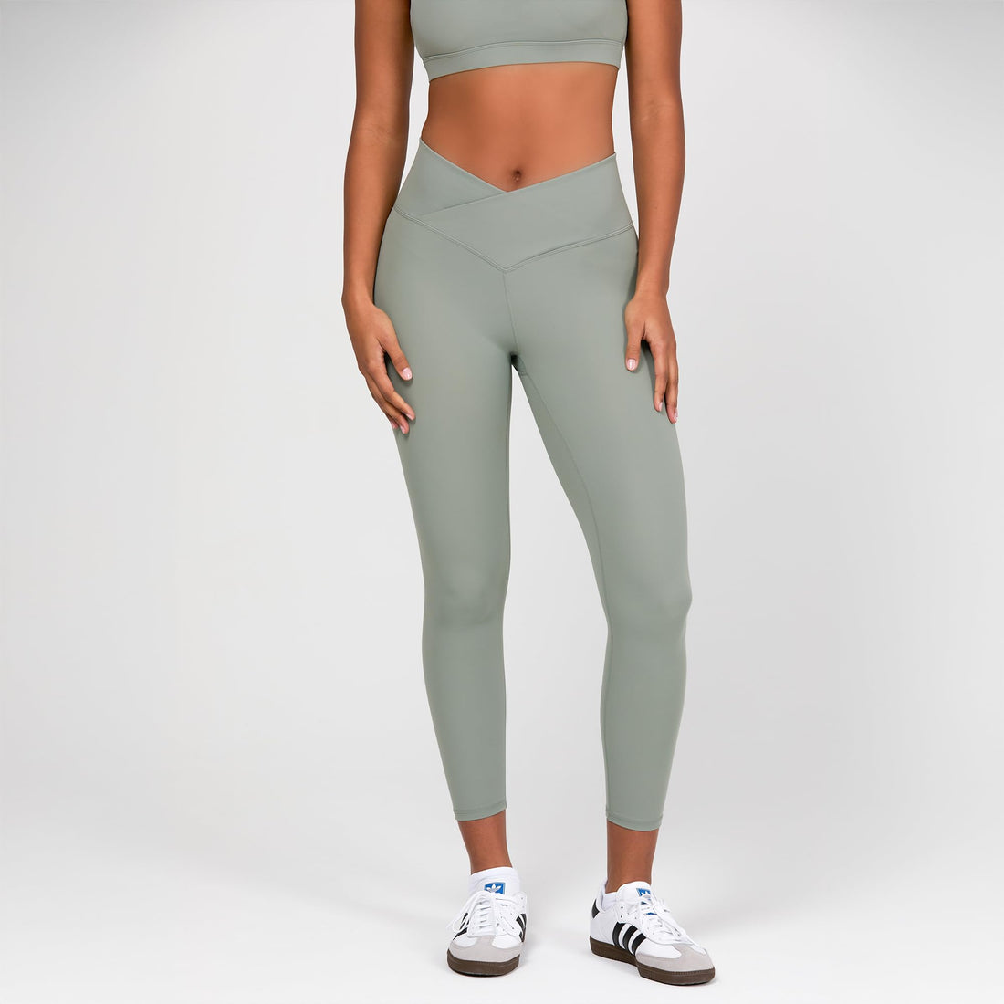 YITTY Active Women's Ultraluxe Crossover High-Waist Legging, Athleisure, 4-Way-Stretch