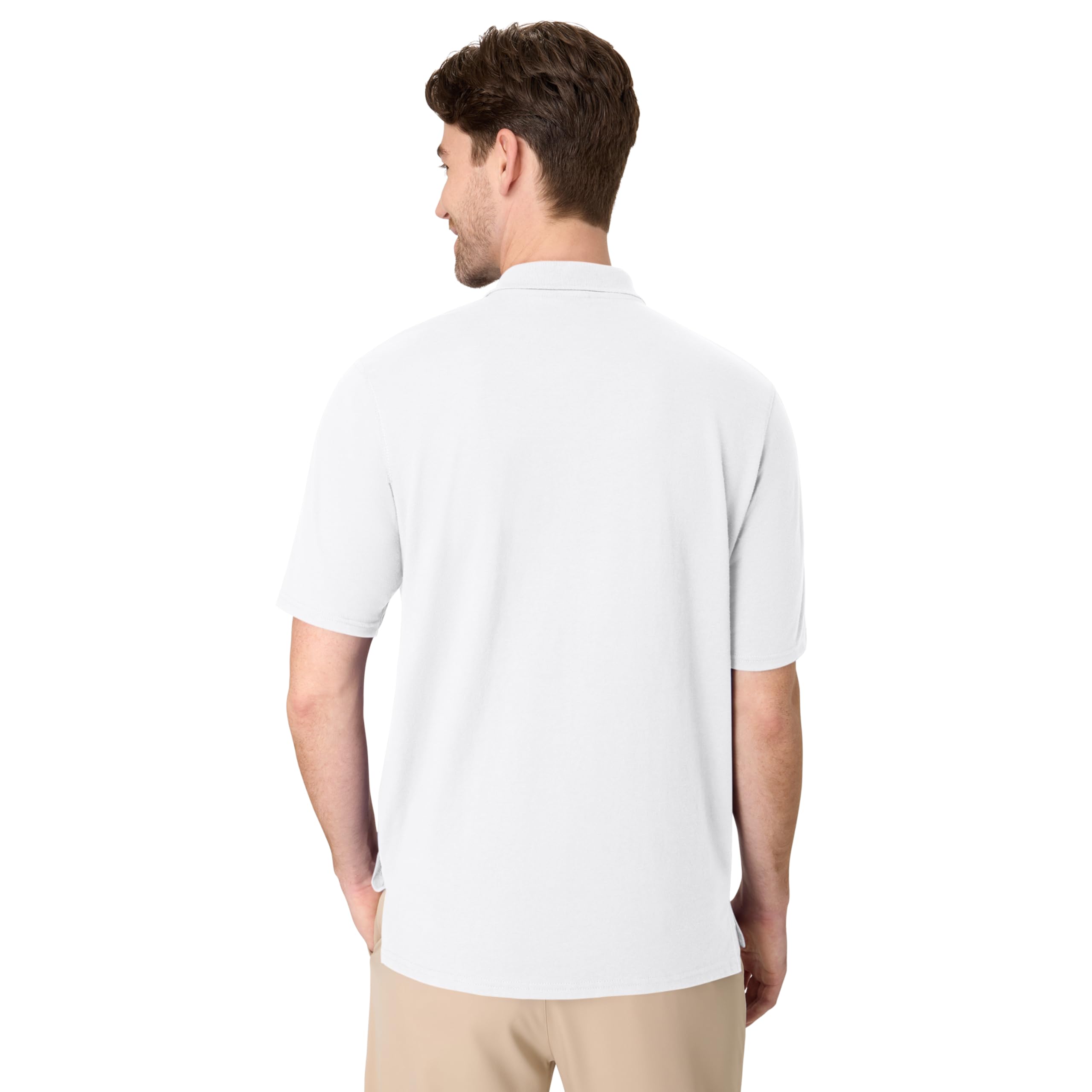 Hanes mens X-temp Performance Polo, Cotton Blend Sport Shirt for Men With Odor Control