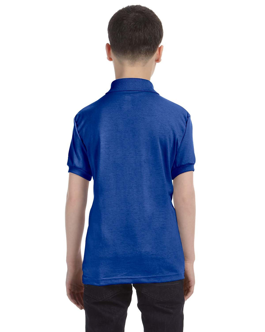 Hanes Boys' Short Sleeve Eco Smart Jersey Polo