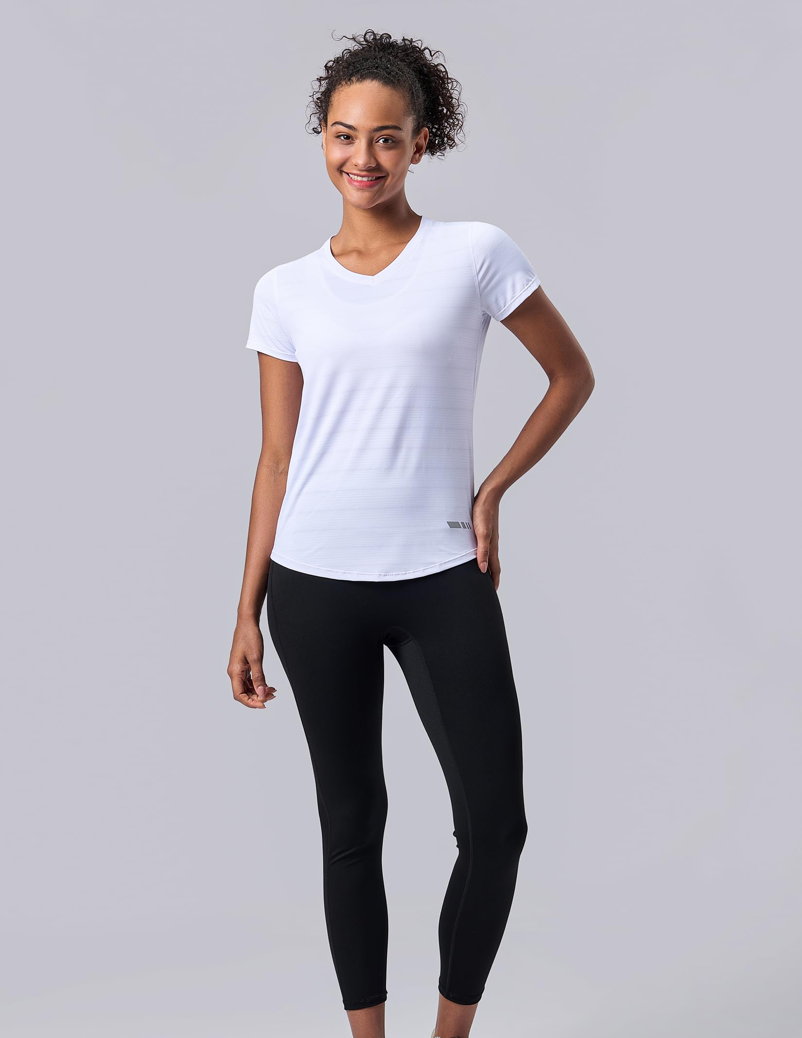 Liberty Imports 5 Pack Women's Dry Fit Workout Tops, Athletic Short Sleeve T Shirts for Yoga Gym (Available in Plus Sizes)