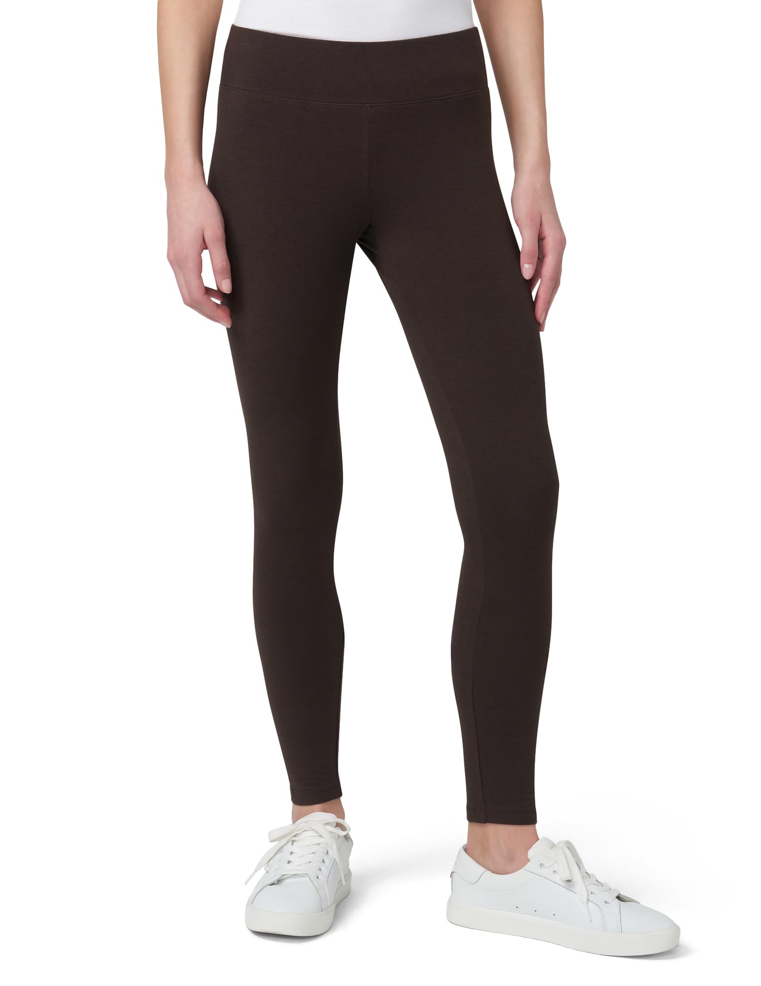 HUE Women’s Cotton Ultra Legging with Wide Waistband, Available in Capri and Legging Length