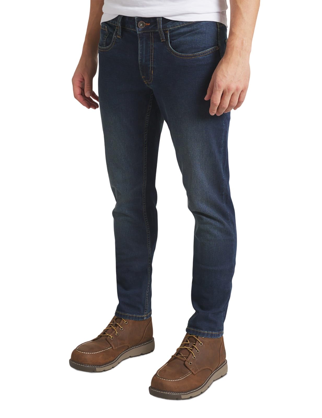 Weatherproof Vintage Mens Jeans Slim Fit - Super-Soft Stretch Denim Pants | Men's Straight Leg Jean with All-Way Stretch