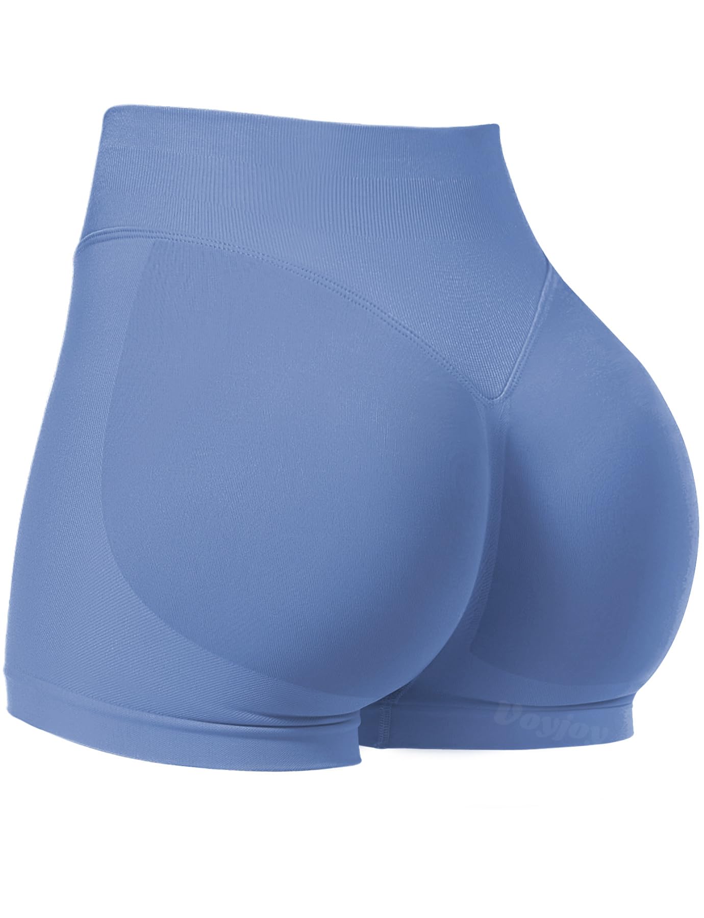 VOYJOY Women Workout Impact Shorts 2.5"/ 3.6"/ 4.5"/ 6" Scrunch Butt Booty | Tummy Control, High Waisted, Bike Short, Gentle Compression, for Women