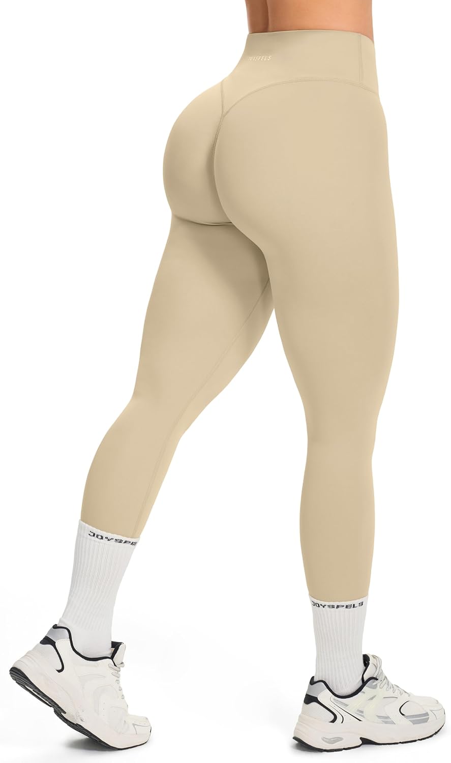 JOYSPELS Womens No Front Seam Workout Hidden Scrunch Legging 25"/ 28" High Waisted Booty Lifting Tummy Control Gym Yoga Pants