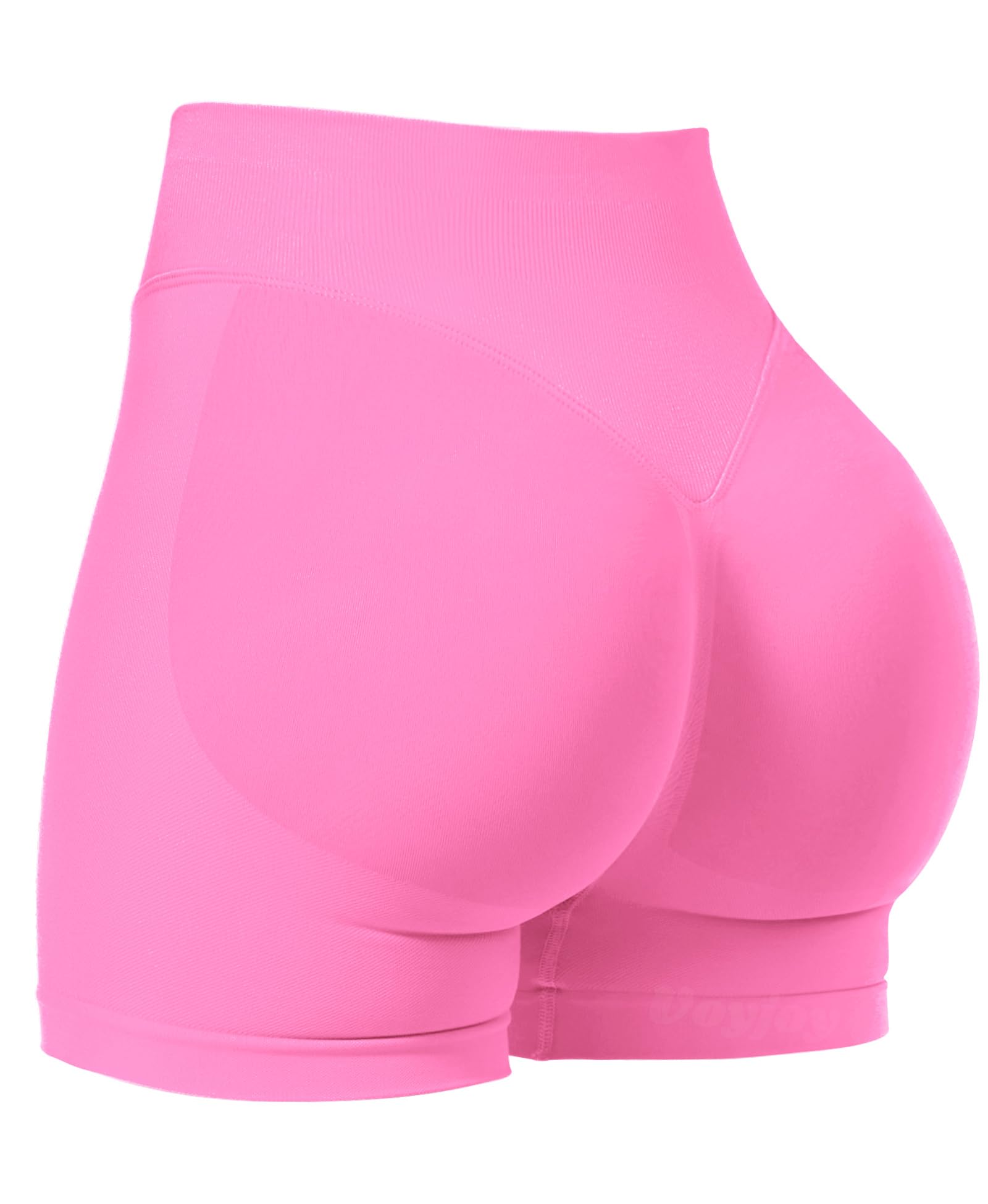 VOYJOY Women Workout Impact Shorts 2.5"/ 3.6"/ 4.5"/ 6" Scrunch Butt Booty | Tummy Control, High Waisted, Bike Short, Gentle Compression, for Women