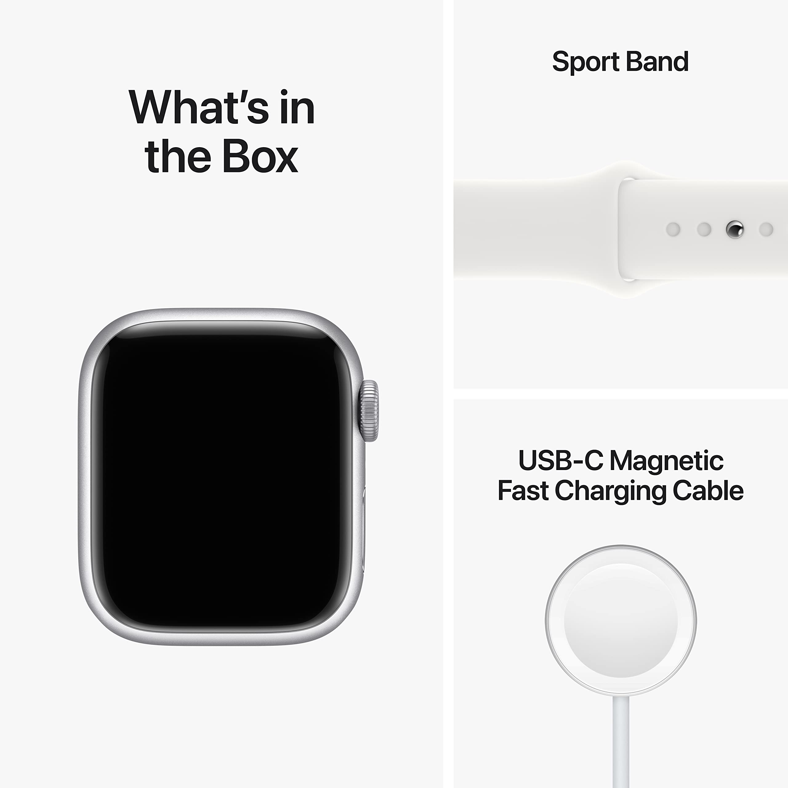 Apple Watch Series 8 [GPS, 45mm] - Midnight Aluminum Case with Midnight Sport Band, M/L (Renewed)