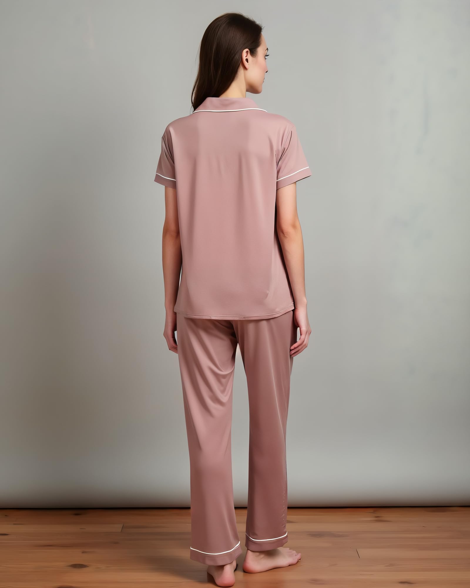 BORN Pajamas for Women Set Button Down