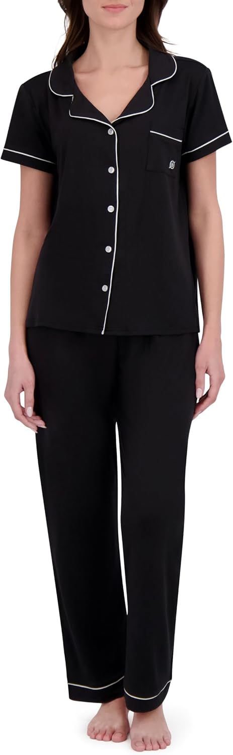 BORN Pajamas for Women Set Button Down