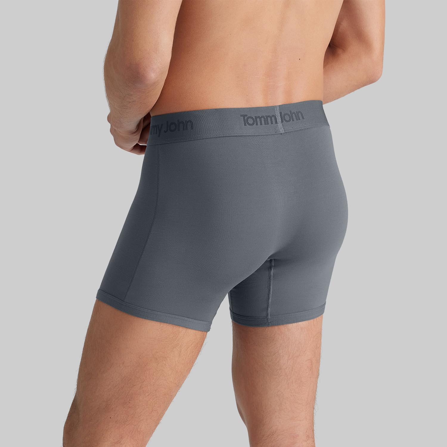 Tommy John Men's Trunk 4” Underwear, Second Skin Boxers with Supportive Contour Pouch, Soft, Breathable Stretch Fabric Boxers