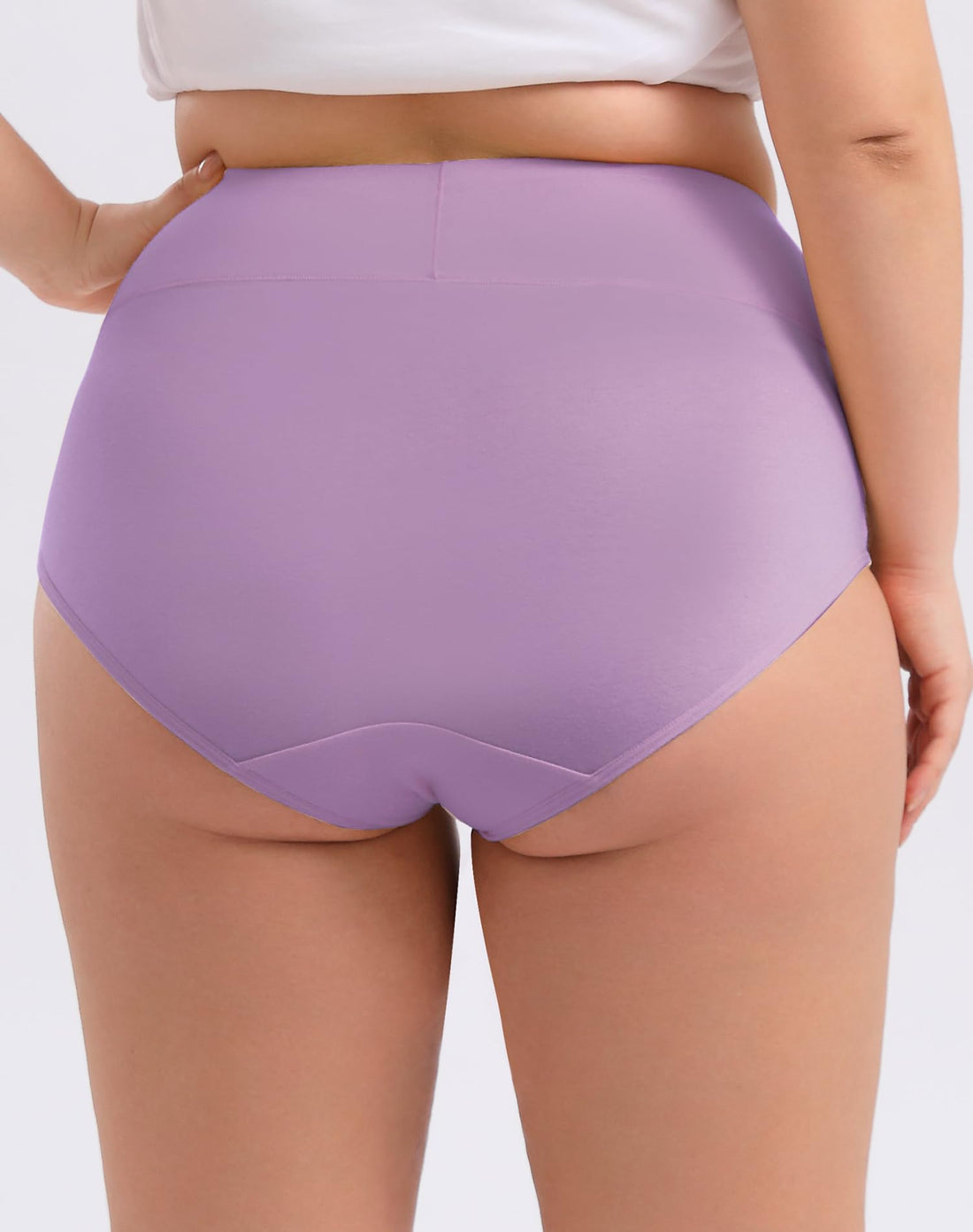 INNERSY Women's Plus Size XL-6XL Cotton Underwear High Waisted Briefs Panties 4-Pack
