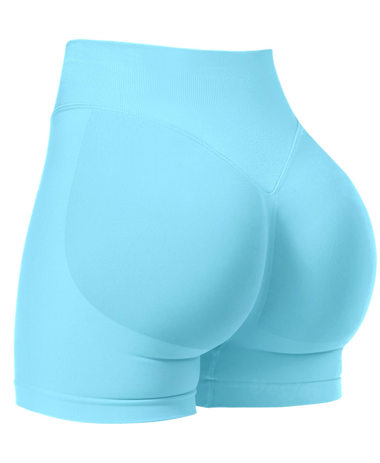 VOYJOY Women Workout Impact Shorts 2.5"/ 3.6"/ 4.5"/ 6" Scrunch Butt Booty | Tummy Control, High Waisted, Bike Short, Gentle Compression, for Women
