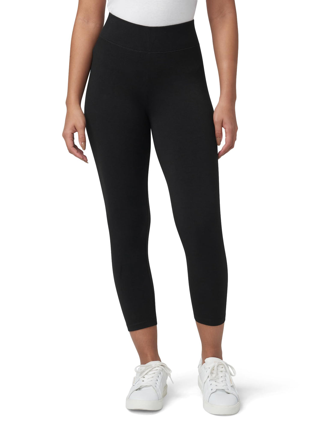 HUE Women’s Cotton Ultra Legging with Wide Waistband, Available in Capri and Legging Length
