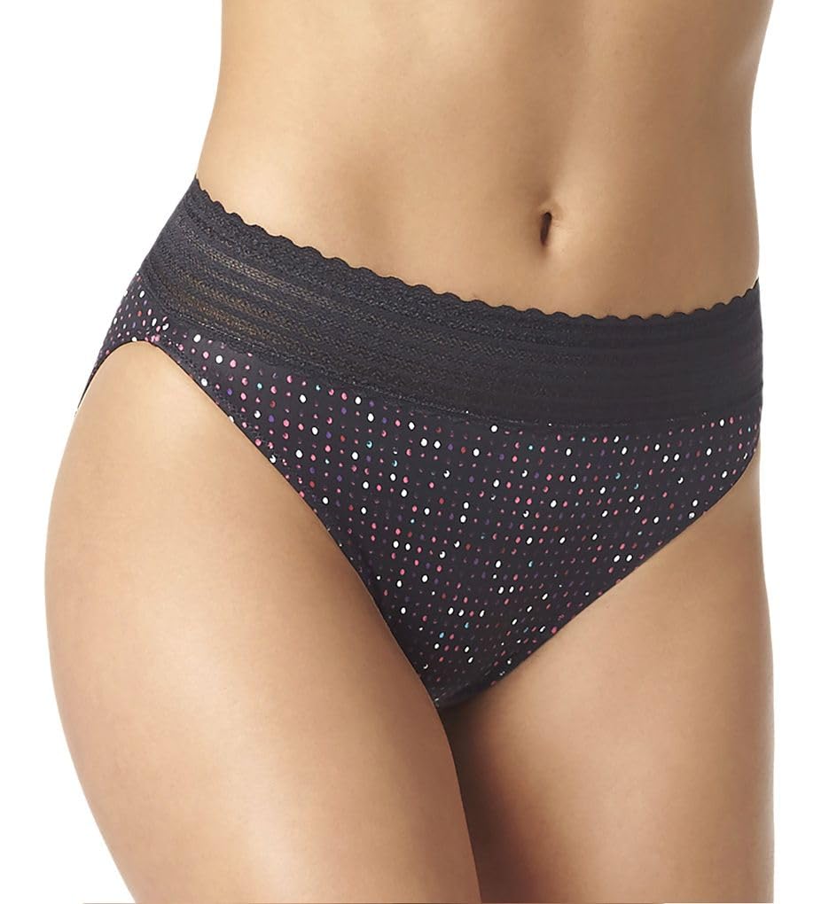 Warner's Women's No Pinching, No Problems Dig-Free Comfort Waist with Lace Microfiber Hi-Cut 5109J