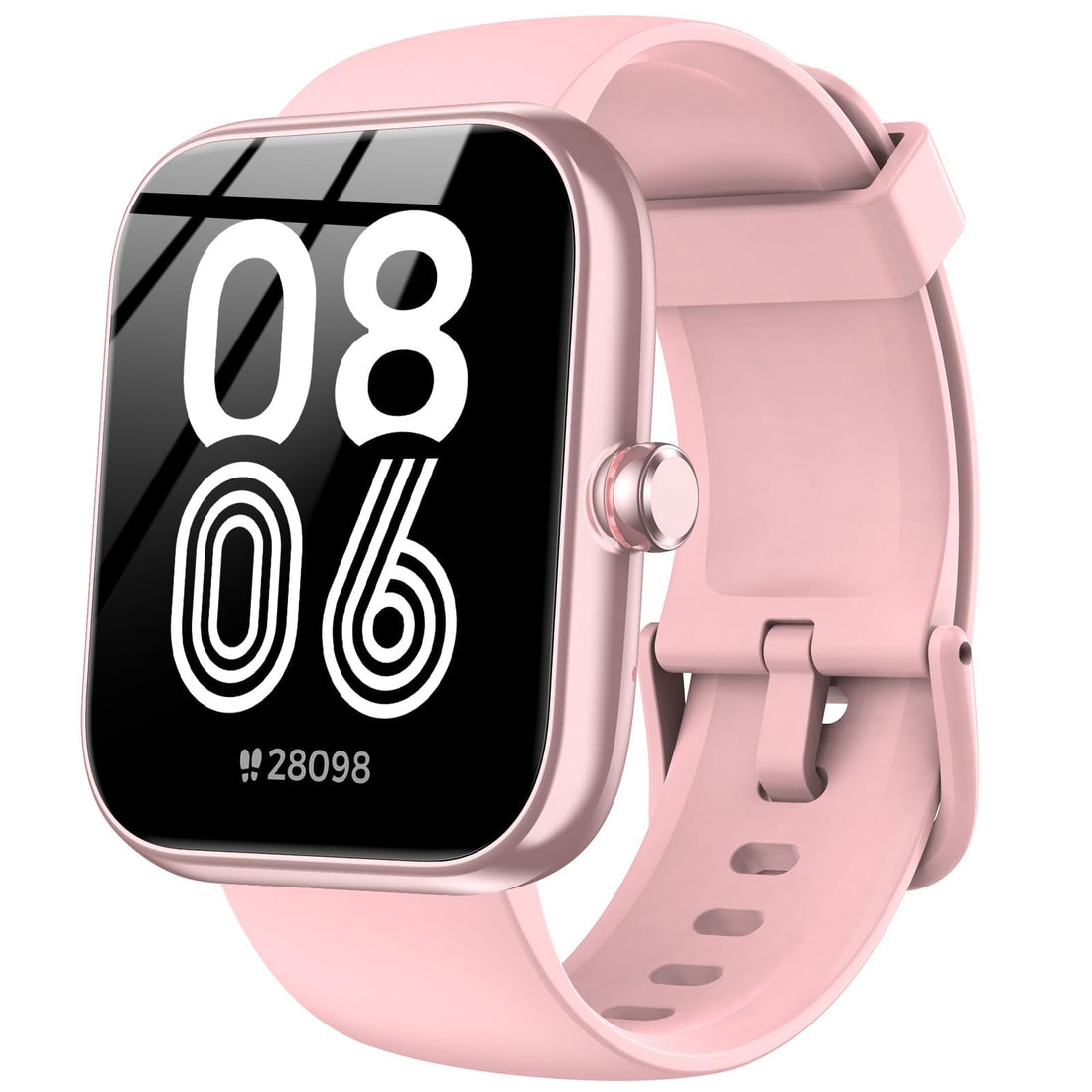 Smart Watch with Alexa Built-in, 1.83" HD Health Fitness Tracker, Bluetooth Calls/Notifications, 120+ Sports Modes, 24/7 Heart Rate/Sleep Tracking, IP68 Waterproof for iPhone and Android (Black)