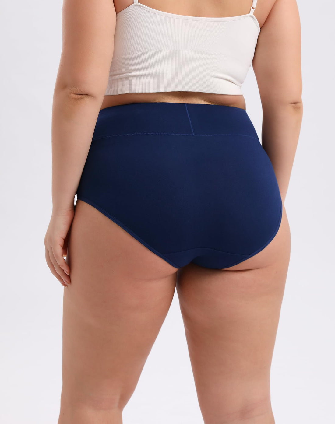 INNERSY Women's Plus Size XL-6XL Cotton Underwear High Waisted Briefs Panties 4-Pack