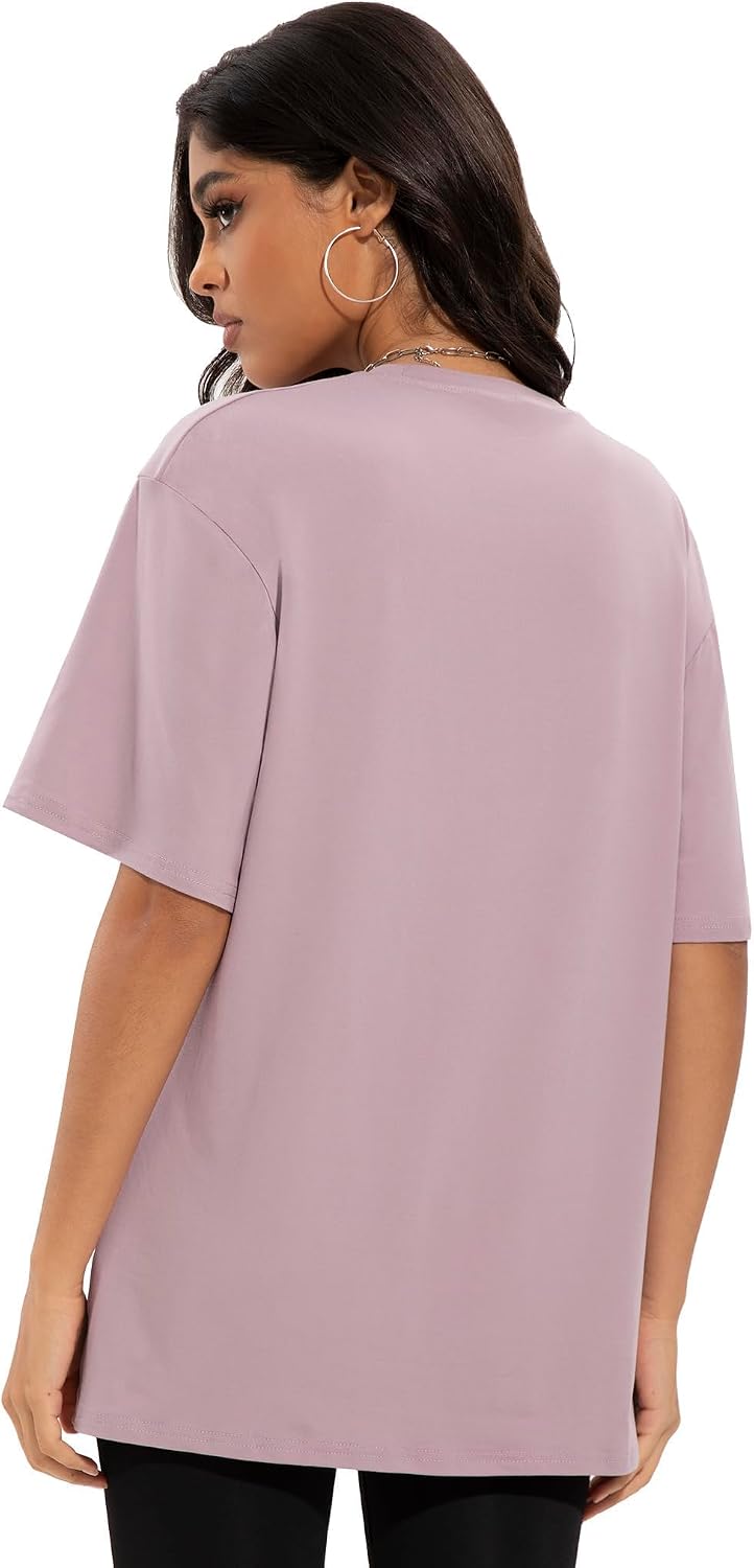 Siimcuzy 2/3/4 Pack Oversized Tshirts for Women Short Sleeves Workout Tops | Loose Fit, Crew Neck, Baggy, Summer, Casual, Gym, Plus Size, Plain, Tops, Fashion, Clothes, 2026