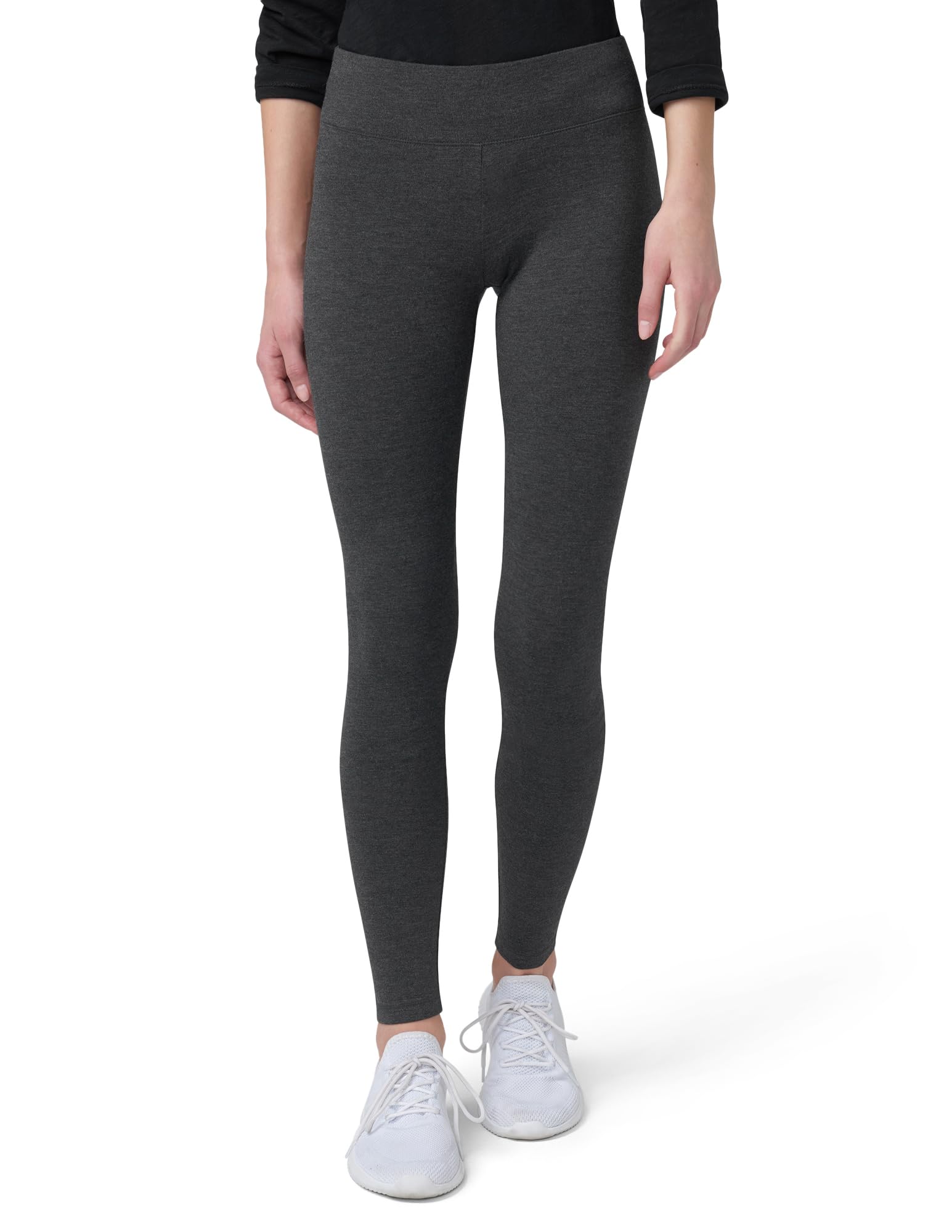HUE Women’s Cotton Ultra Legging with Wide Waistband, Available in Capri and Legging Length
