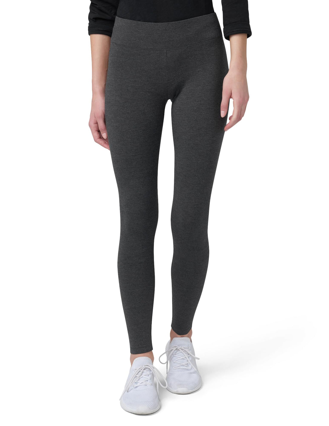 HUE Women’s Cotton Ultra Legging with Wide Waistband, Available in Capri and Legging Length