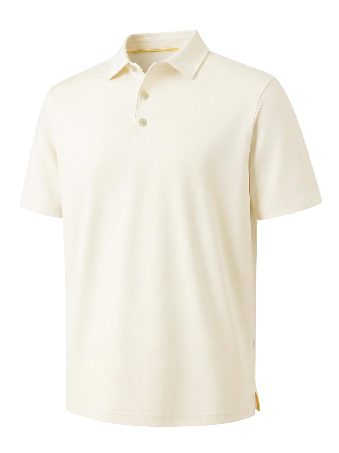 Mens Polo Shirts Short Sleeve Jacquard Casual Nylon Blend Solid Stylish Dry Fit Performance Collared Golf Polo Shirts for Men