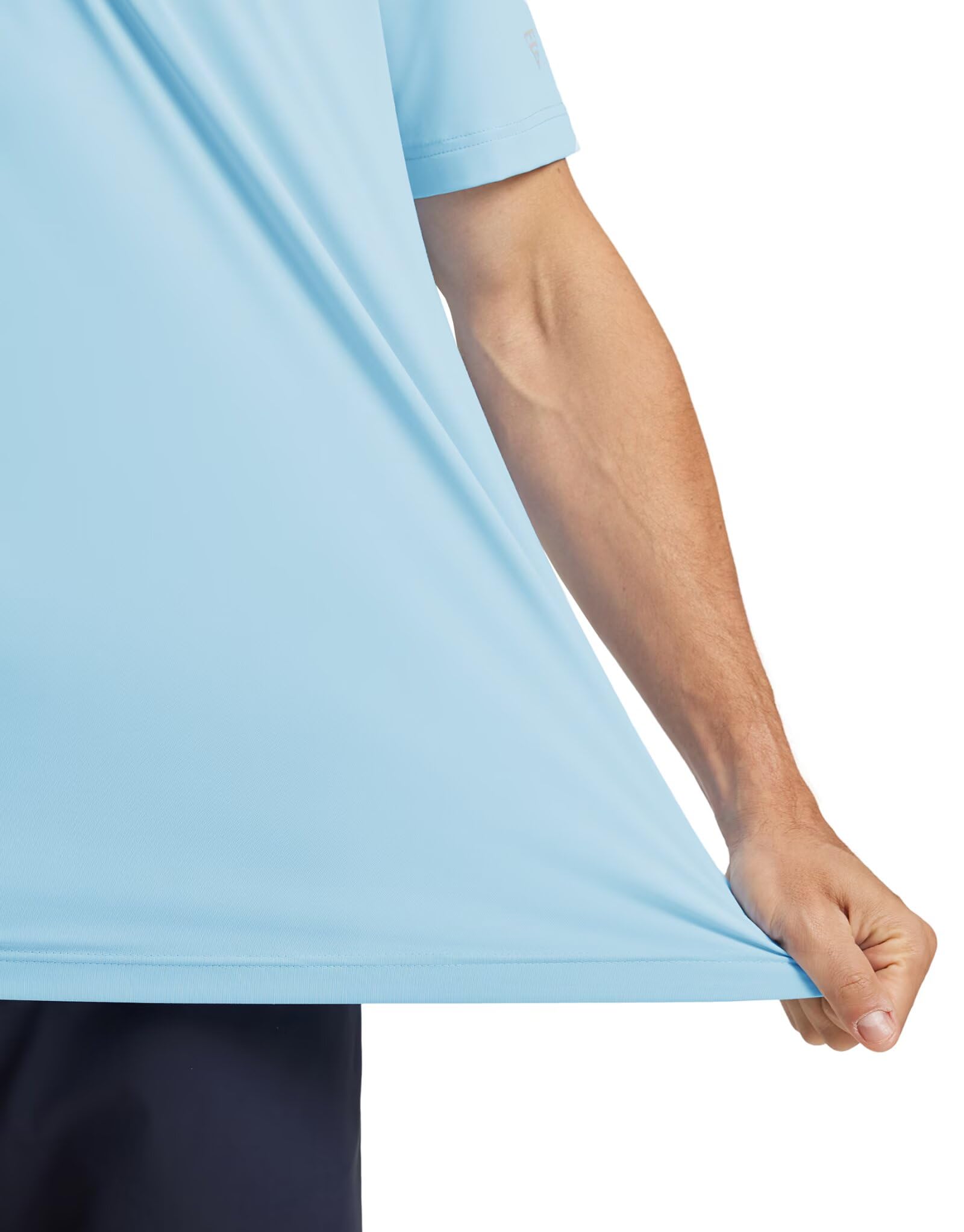 M MAELREG Mens Golf Shirts Short Sleeve Chest Print Stripe Moisture Wicking Dry Fit Casual Collared Mens Polo Shirts