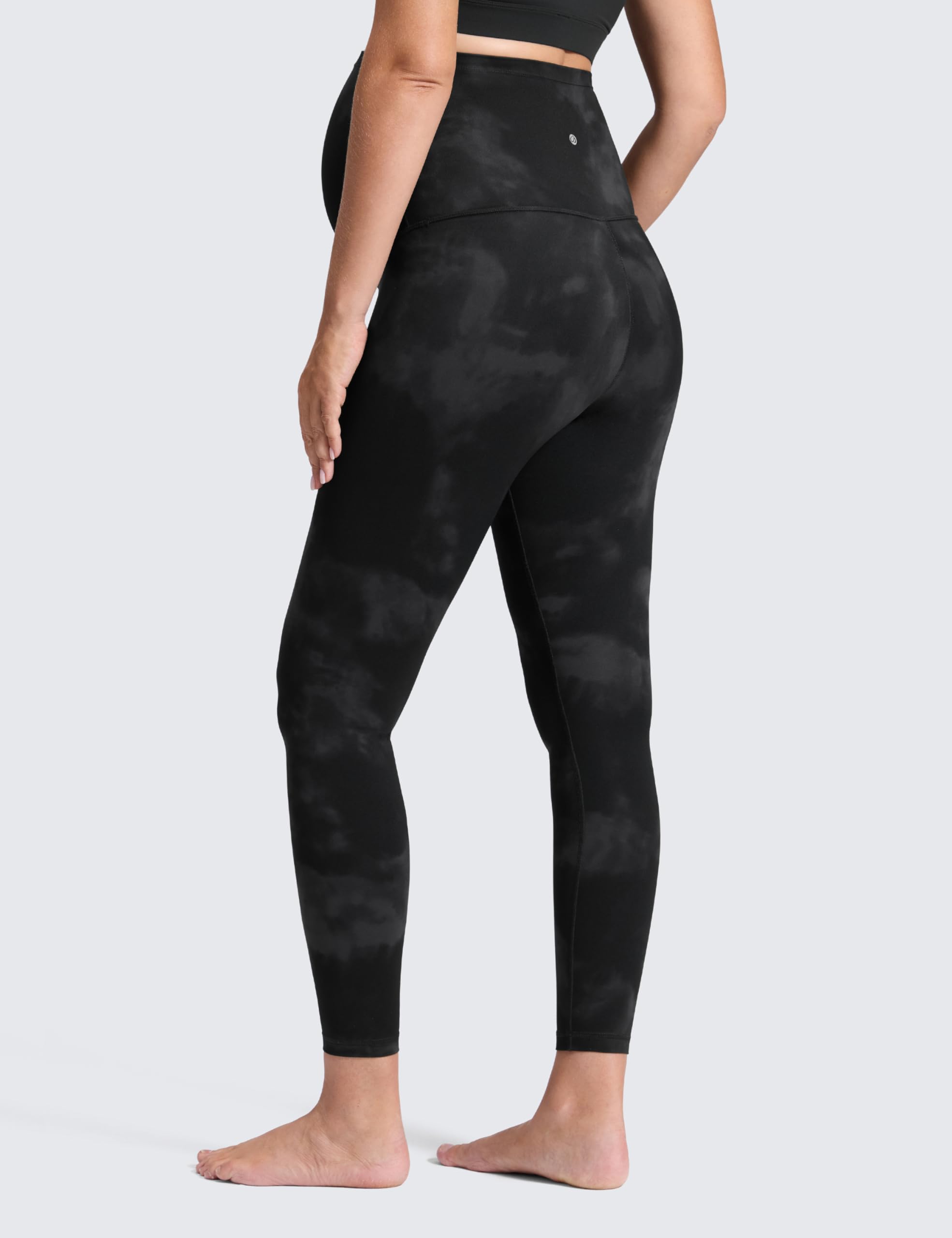 CRZ YOGA Maternity Leggings 25" | Butterluxe, Extremely Soft, Gentle Compression, Yoga, Super High Rise, U-shaped Belly, Pregnancy and Postpartum