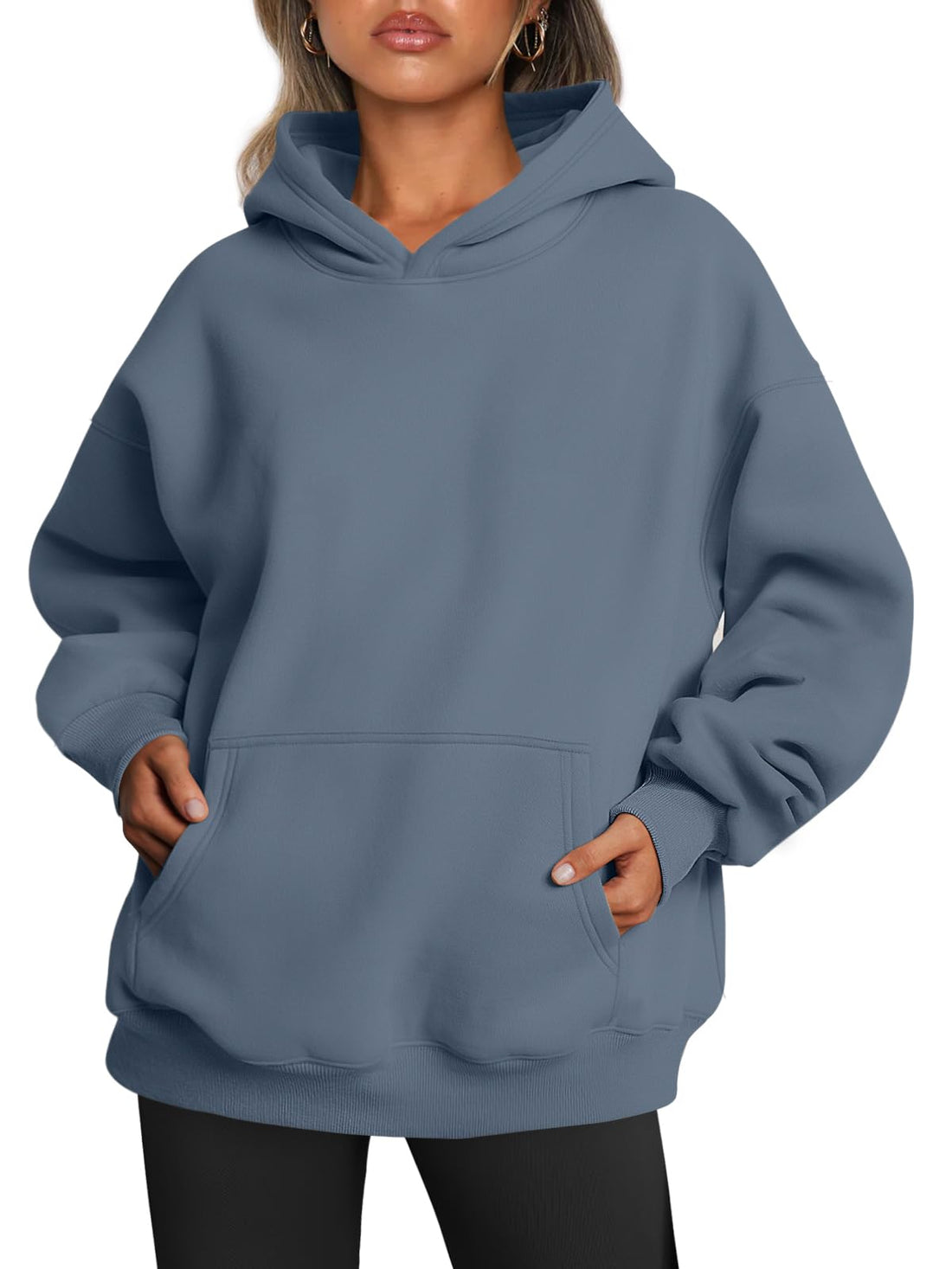 Trendy Queen Women Oversized Hoodies Fall Outfits | Gentle Skin Feel, Aesthetic Drop Shoulder, Large Kangaroo Pocket, Seamless Daily Outfit Match