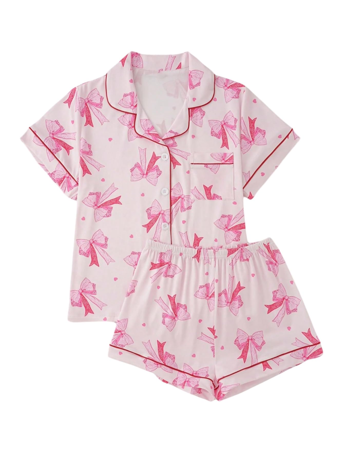 Verdusa Pajamas For Women Set 2 Piece Cute Pjs Sleepwear Lounge Sets