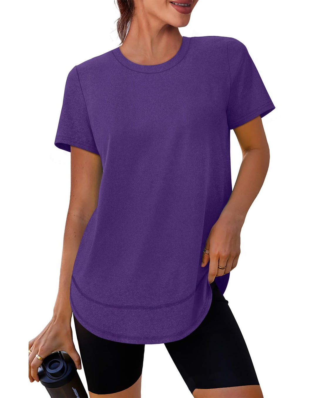 XIEERDUO Womens Workout Tops Short Sleeve Shirts Sun Protection UPF 50+ Quick Dry Outfits for Hiking Running S-3XL