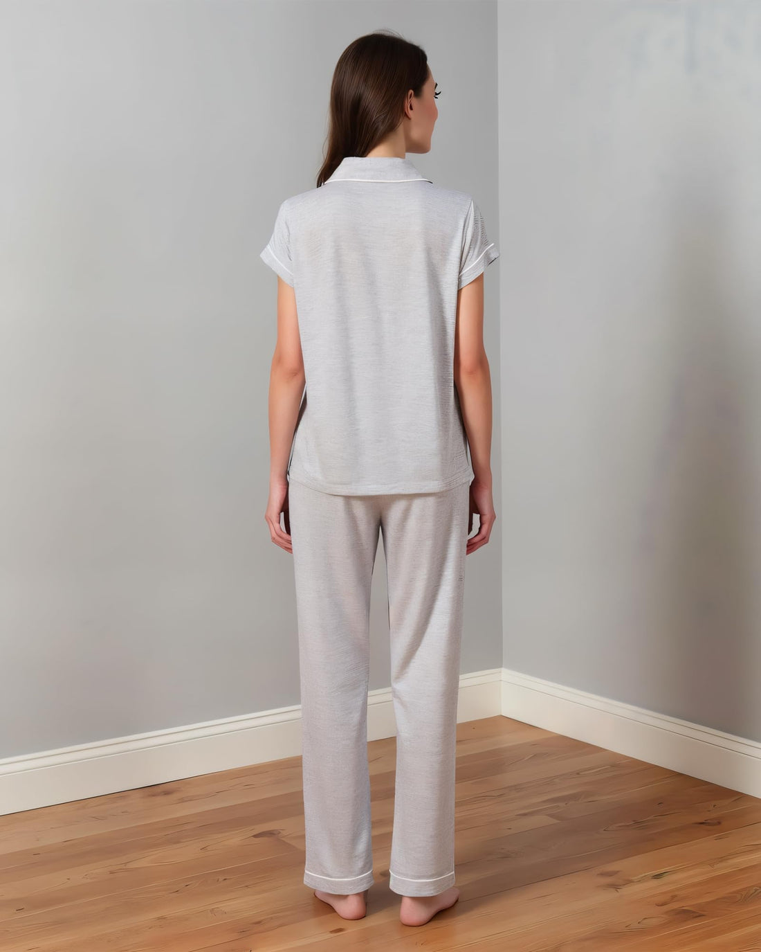 BORN Pajamas for Women Set Button Down