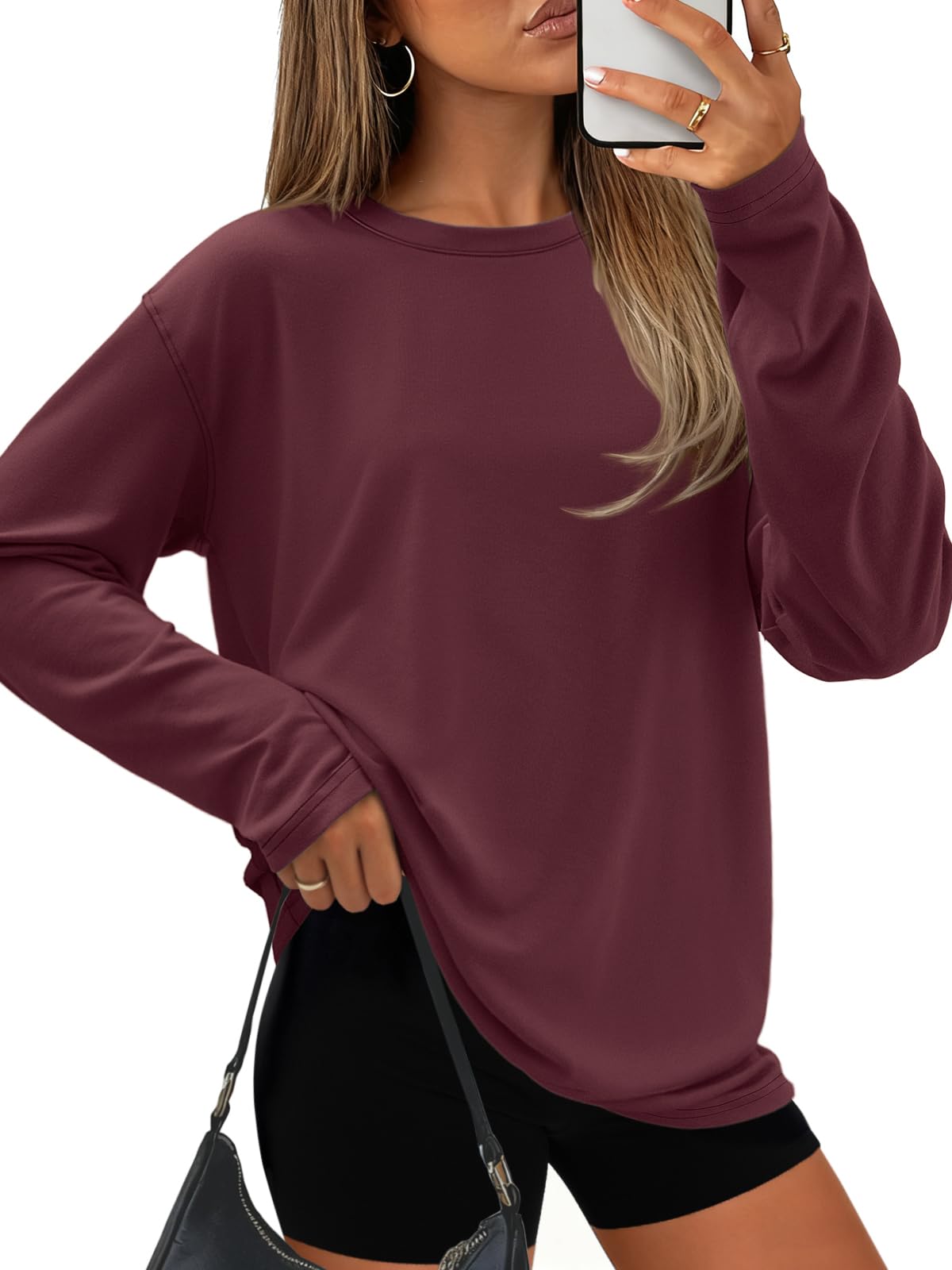 ATHMILE Womens Oversized T Shirts Casual Tee Workout Tops Gym Clothes Summer Loose Fit Short Sleeve Graphics Basic Y2K 2026