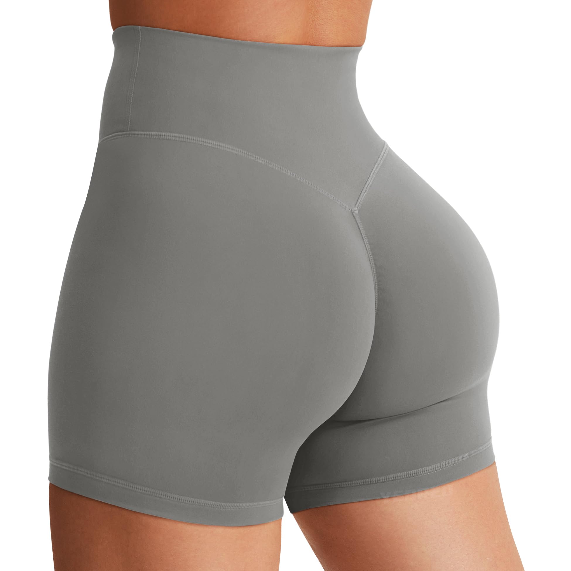 YEOREO SoftHue Women's Biker Shorts Workout Hidden Scrunch Gym Shorts | High Waist, Tummy Control, Buttery Soft, No Front Seam, Running Shorts, 3.6" /4.5" / 6"