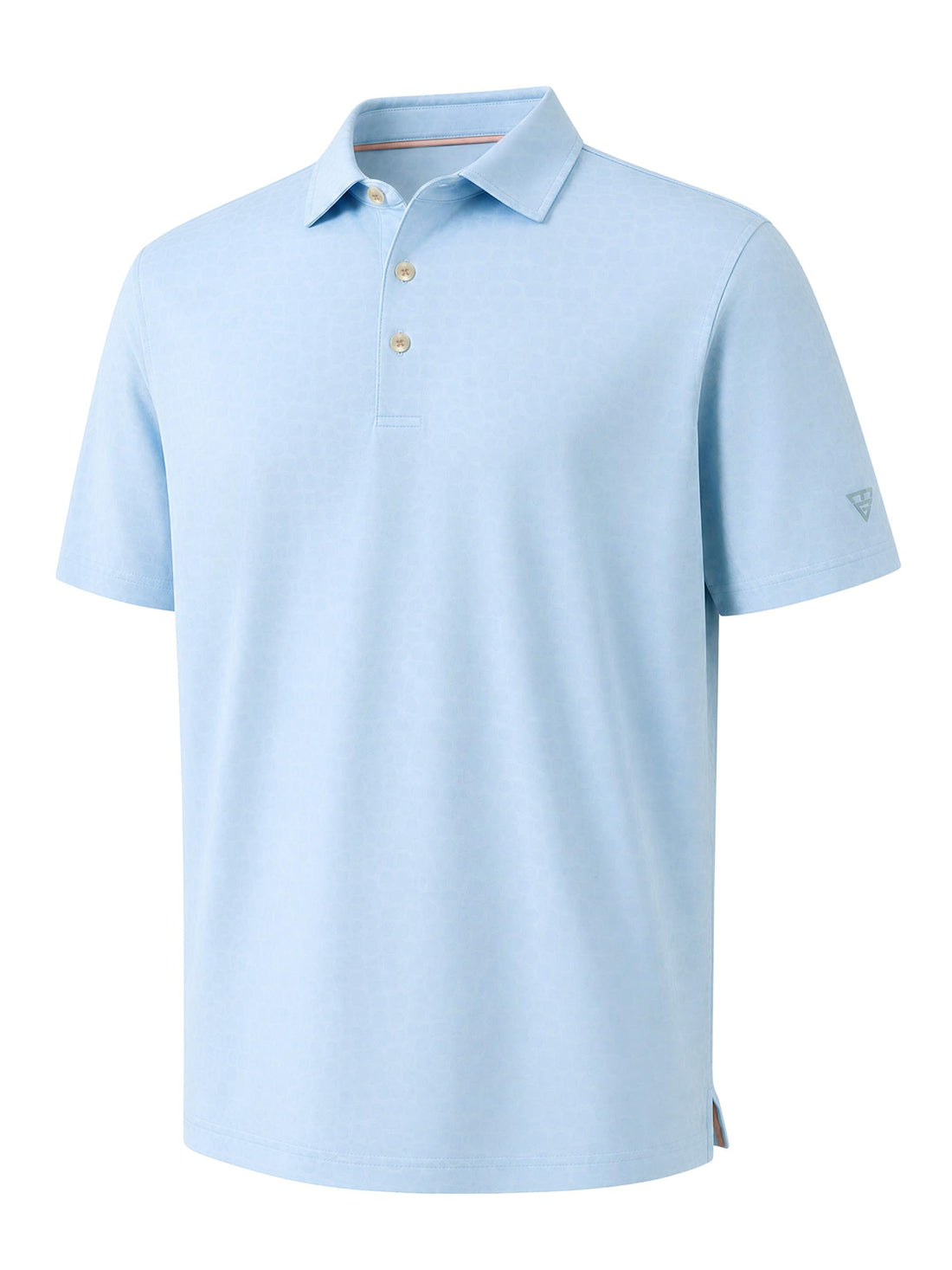 Mens Polo Shirts Short Sleeve Jacquard Casual Nylon Blend Solid Stylish Dry Fit Performance Collared Golf Polo Shirts for Men