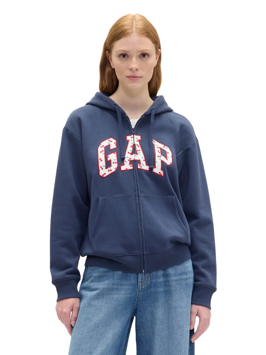 GAP Women's Logo Hoodie Hooded Full Zip Sweatshirt