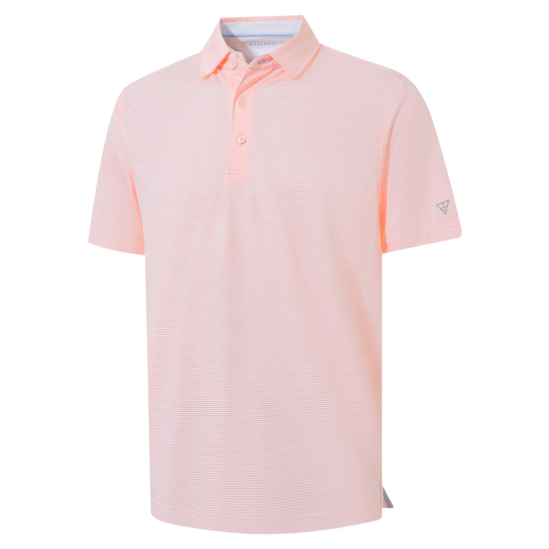 M MAELREG Men's Jacquard Stripe Golf Shirts Quick Dry Performance Short Sleeve Moisture Wicking Polo Shirt for Men