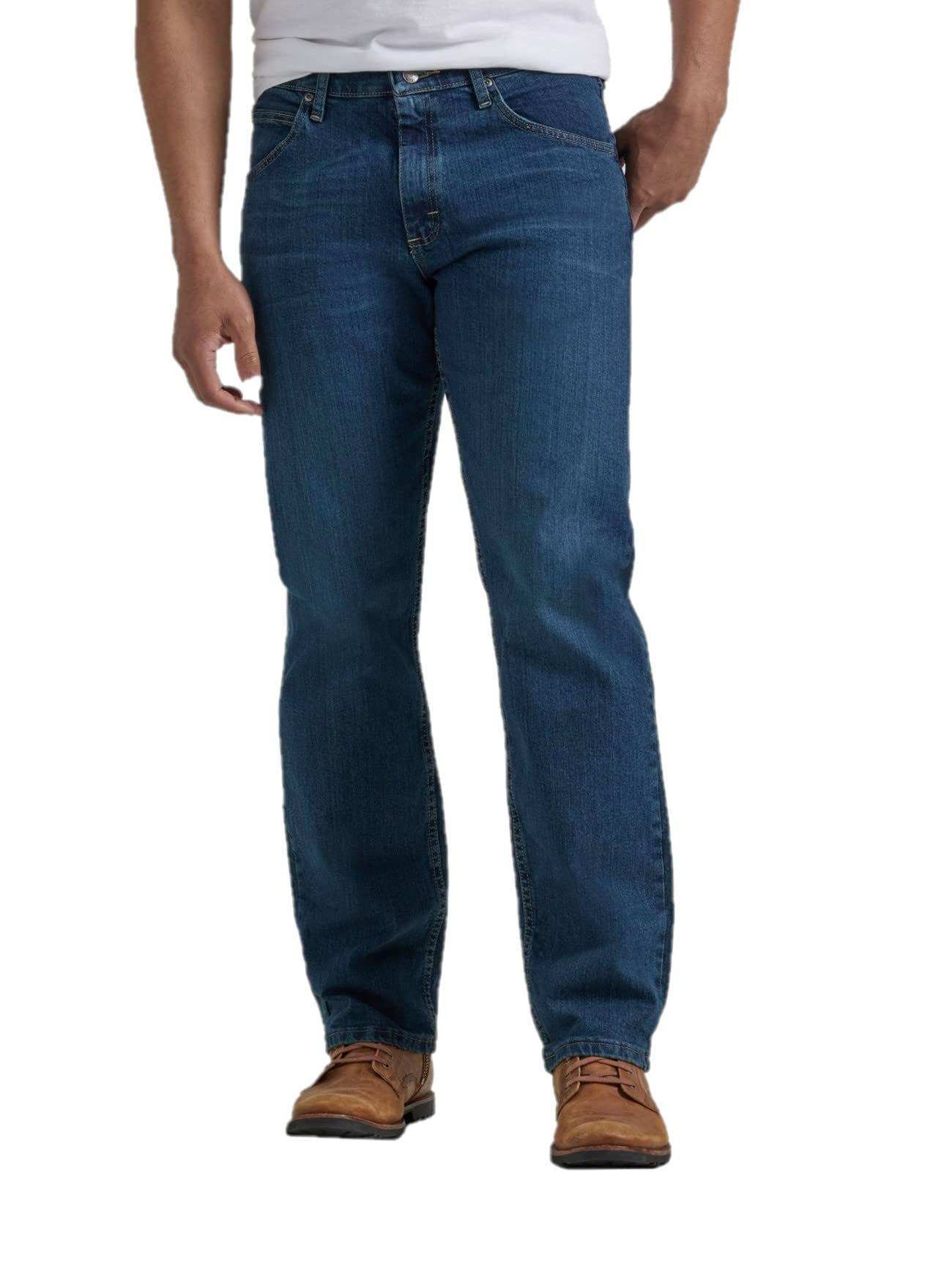 Wrangler Authentics Men's Classic 5-Pocket Relaxed Fit Flex Jean