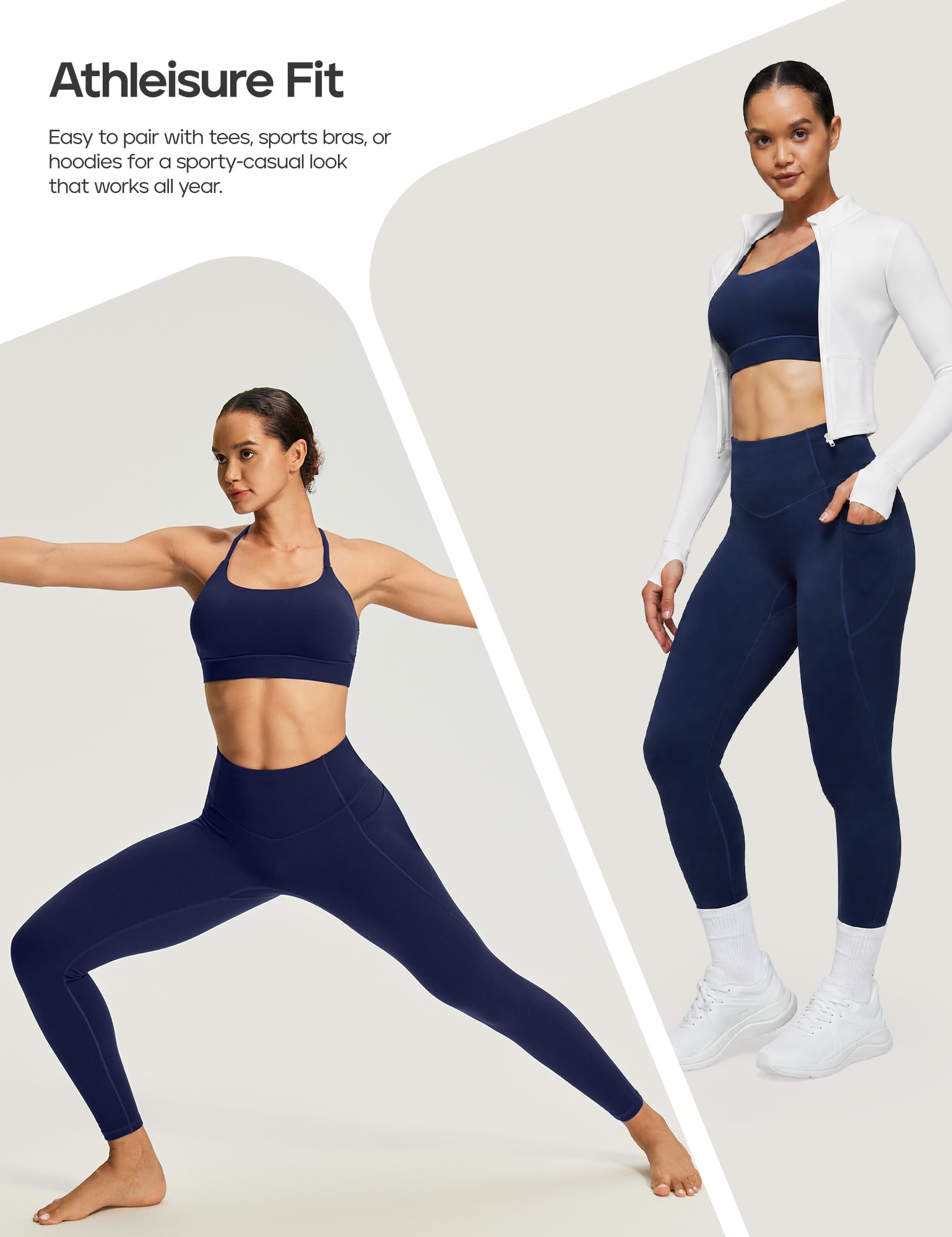 Heathyoga Scrunch Butt Lifting Leggings with Pockets for Women Yoga Pants | 2 Side Pockets, 25 Inches, Buttery Soft Fabric, Non See-through, No Front Seam, Mid Compression, Pilates Outfits, Workout