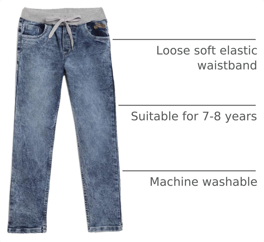 chopper club Boys Jeans - Regular-Slim Fit Stretch Denim Ideal for School, Casual Wear & Parties – Comfortable Sizes US 4-16