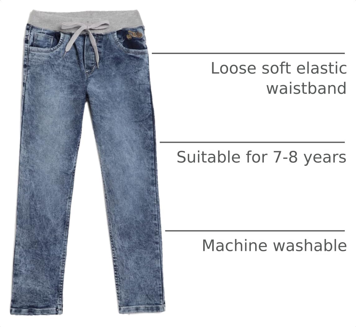 chopper club Boys Jeans - Regular-Slim Fit Stretch Denim Ideal for School, Casual Wear & Parties – Comfortable Sizes US 4-16